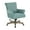 Turquoise, variant on Megan Office Chair in Turquoise Fabric with Grey Wash Wood