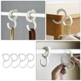 thumbnail image 3 of SUTENGDA Crochets de Rangement en Forme de S pour Vêtements, 4 Pcs Blanc, 3 of 6