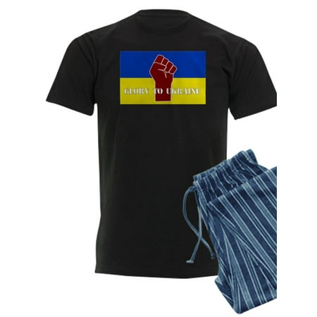 

CafePress - Glory To Ukraine Pajamas - Men s Dark Pajamas