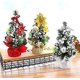 thumbnail image 3 of Árbol de Navidad de 20 cm, decoración navideña en miniatura, árbol de Navidad, mini árbol de Navidad artificial, decoración en miniatura, decoración de mesa, Navidad (dorado, talla única), 3 of 5