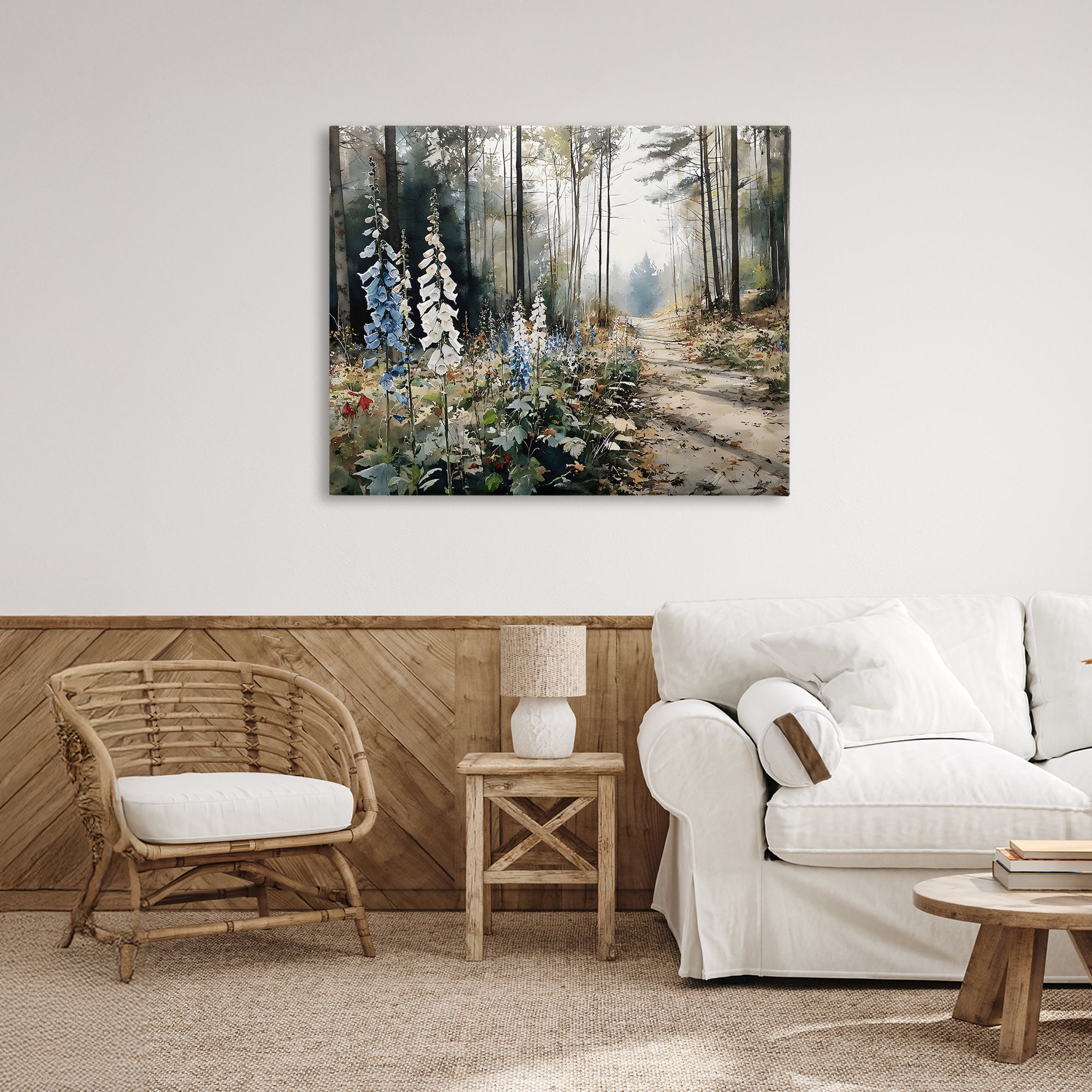 Stupell Industries Foxglove Path Sunlit Woods Canvas Wall Art, design by Franklyn Gregory