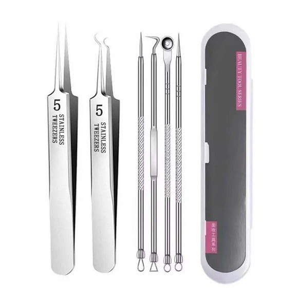 Pompotops Beauty Products Clearance,Women Beauty Gifts,Blackhead Remover Blackhead Tweezers Facial Blackhead Remover Tweezers Professionals Facial Blackhead Remover Tweezers Set