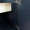 thumbnail image 3 of 25 in. Single Wooden Vanity  Dark Gray with White Carrara Rectangle Sink, 3 of 11