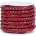 thumbnail image 2 of Yazoeia 2 Meter Braided Leather Cord String, Round Braided Cord PU Leather Braided Leather Cord Braid for Jewelry Making, Necklace, Bracelets, Wraps, Crafts and DIY Design Projects, 3mm, 2 of 7