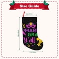 thumbnail image 3 of Sikiie Mardi Gras with Flamingo Christmas Stockings,18 Inches Christmas Stockings Xmas Hanging Stockings for Family Christmas Decorations & Gifts, 3 of 7