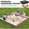 thumbnail image 5 of Square Sandbox Cover, 420D Heavy Duty Sandpit Cover, Sand Coxes for Kids Outdoor, Sandboxes Cover for Kids, Sand Box Cover Only, 5 of 5