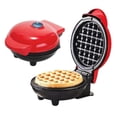 thumbnail image 3 of Portable Mini Waffle Maker, Round Non-Stick Electric Iron for Breakfast, Easy Clean Compact Design, 3 of 5