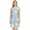 Small Geese and Daisies, variant on Women's Sleep Dress Nightgown with Short Sleeves Light Blue Paper Cranes Sleepwear Sizes S-2X
