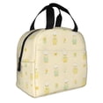 thumbnail image 3 of Yellow Duck Floral Lunch Bag Thick Aluminum Foil Tote Cooler for Women Work Picnic Gift, 3 of 7