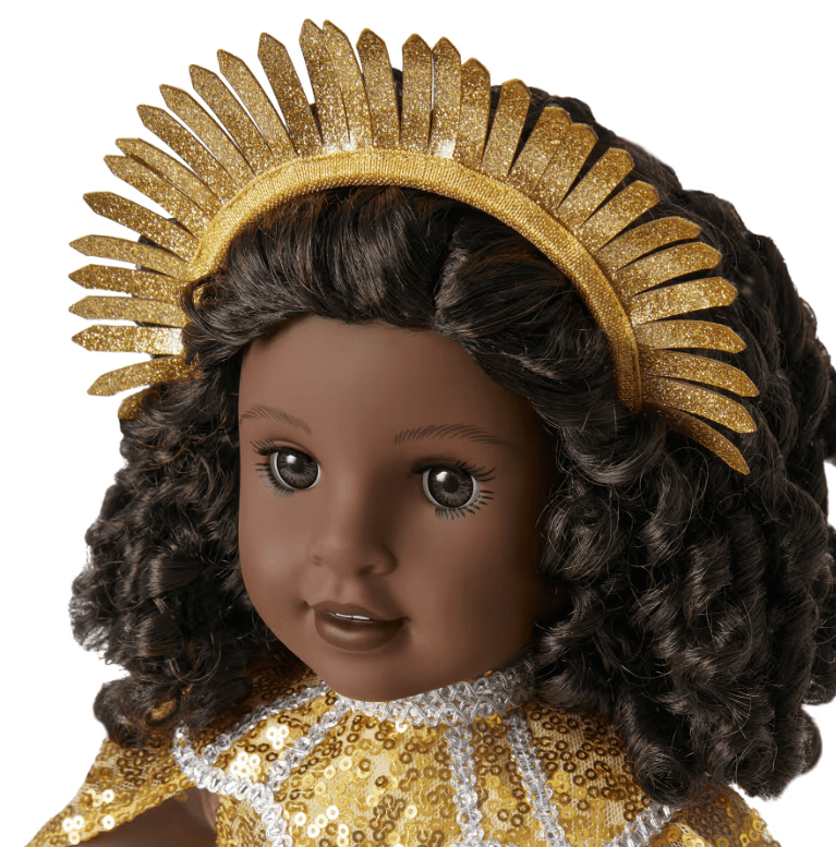 American Girl Claudie Glitzy Sequin Gown & Capelet Outfit for 18 inch Dolls