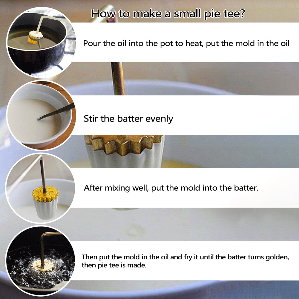 Malaysian Pie Tee Maker Nyonya Top Hats Mold Innovative Egg Tart Mould Reusable Pai Tee Mould Fried Snack Tool 