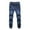 Dark Blue, variant on Pants for Men Men's Casual Autumn Denim Cotton Elastic Draw String Work Trousers Jeans Pants Trousers