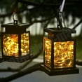 thumbnail image 4 of Solar Lanterns Outdoor Waterproof Hanging Solar Lights Outdoor 30 LEDs, Outdoor Lanterns Solar Powered for Patio Decor, Yard Decor, Garden Decorations (10 Pack), 4 of 18
