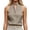 F-30Beige, variant on Womens Tank Top Summer Solid Color Stand Collar Sleeveless Comfortable Breathable Camisole Tee For Daily Wear ,Red,S