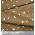 thumbnail image 2 of Soimoi Velvet Fabric Notes,Guitar & Saxophones Musical Instrument Print Sewing Fabric Yard 58 Inch Wide, 2 of 3