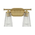 thumbnail image 2 of Chantilly 2-Light Bathroom Vanity Light in Warm Brass, 2 of 5