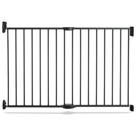 Munchkin® Push to Close™ Hardware Mounted Extending Metal Safety Toddler Baby Gate, Dark Gray
