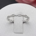 thumbnail image 3 of Eternity Wedding Band Ring Set Sterling Silver Cz Womens Ginger Lyne Collection, 3 of 7