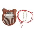 thumbnail image 1 of 8 Tone Kalimba Mini Thumb Piano Children Gift Outdoor Leisure Instruments Bear Shape, 1 of 14