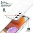 thumbnail image 4 of Compatible with Samsung Galaxy A14 5G Case, Ultra Slim Lightweight Bumper Soft TPU Clear Cover with Camera Shockproof Protective 3 In 1 Phone Cover for Samsung Galaxy A14 5G,White, 4 of 7