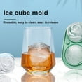 thumbnail image 4 of Ice Cube Mold Food Grade Non-stick Cold Resistant Rose Shape Ice Making Silicone 4 Grids Rose  Ice Tray Kitchen Supply, 4 of 8