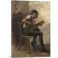 thumbnail image 1 of ARTCANVAS Study For Black Boy Dancing The Banjo Player 1877 Canvas Art Print by Thomas Eakins - Size: 12" x 8" (0.75" Deep), 1 of 9