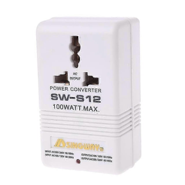 Voltage Converter Power Plug Adapter 100W 110V/120V to 220V/240V Step-Up and Down Voltage Converter Transformer