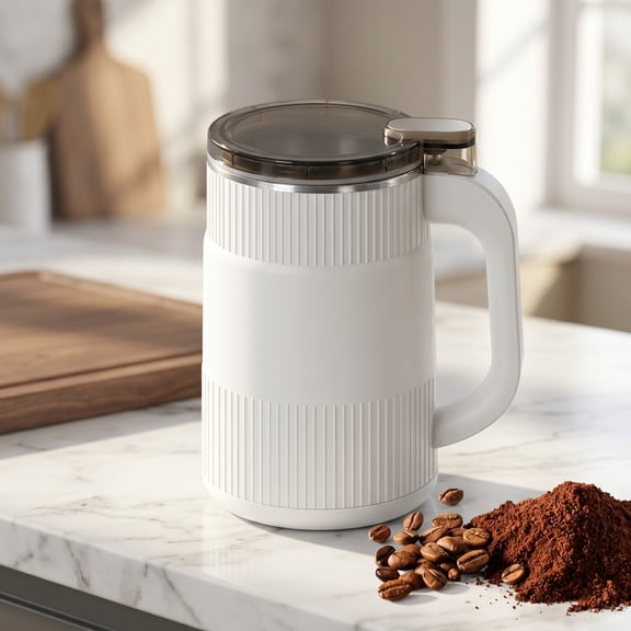 THDFTDT Coffee Grinder, 200ml Stainless Steel Electric Dry Grinder for Coffee Beans, Spices & Hard Grains, 150W One-Touch Operation, Dry Use Only