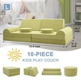 thumbnail image 3 of MOPHOTO 11PCS Modular Kids Sofa Couch Fold Out Couch Playhouse Play Set for Toddlers, Kids Couch Play Set, Creative Couch Kids Foam Play Couch Indoor, 3 of 8