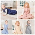 thumbnail image 6 of Yoofoss Baby Sleep Sack 12-18 Months TOG 2.5 Winter Baby Wearable Blanket, 100% Organic Cotton Infant Sleeping Sack 2-Way Zipper Warm Quilted Sleep Sack, 6 of 8