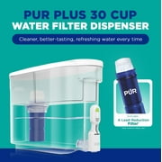 PUR PLUS 30 Cup Lead Reducing Water Filter Dispenser, White, DS1811Z