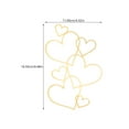 thumbnail image 6 of HOMEMAXS Golden Acrylic Heart Cake Decorations for Valentine's Day Parties and Weddings 6pcs, 6 of 7