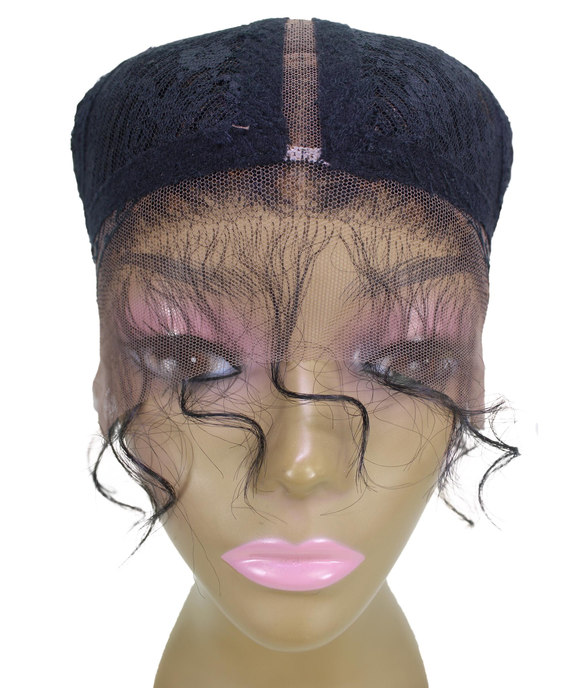 LUXLUXE Renee 27-inches ½Lace+Part French Butterfly Lace Braided Wig, Heat Resistant Fiber, Multiple Color Options