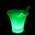 thumbnail image 4 of Yuarrent Cubo de hielo LED de plástico resistente al agua de 5L y 6 colores, barra de discoteca iluminada, champán, whisky, cerveza, cubo, bares, fiesta Barra de herramientas verde Yuarrent JJ16802-03, 4 of 4