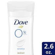 Dove 0% Aluminum Sensitive Deodorant Stick 2.6 oz