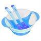 thumbnail image 1 of Baby Children Sucker Bowl Slip resistant Tableware Sensing Fork and Spoon Set(Blue), 1 of 4