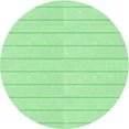 thumbnail image 1 of Ahgly Company Indoor Round Patterned Light Green Area Rugs, 3' Round, 1 of 6