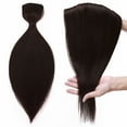 thumbnail image 6 of Benehair Clip in One Piece 100% Remy Real Human Hair 3/4 Full Head Straight for Women 8"-24" Brown Thick, 6 of 10