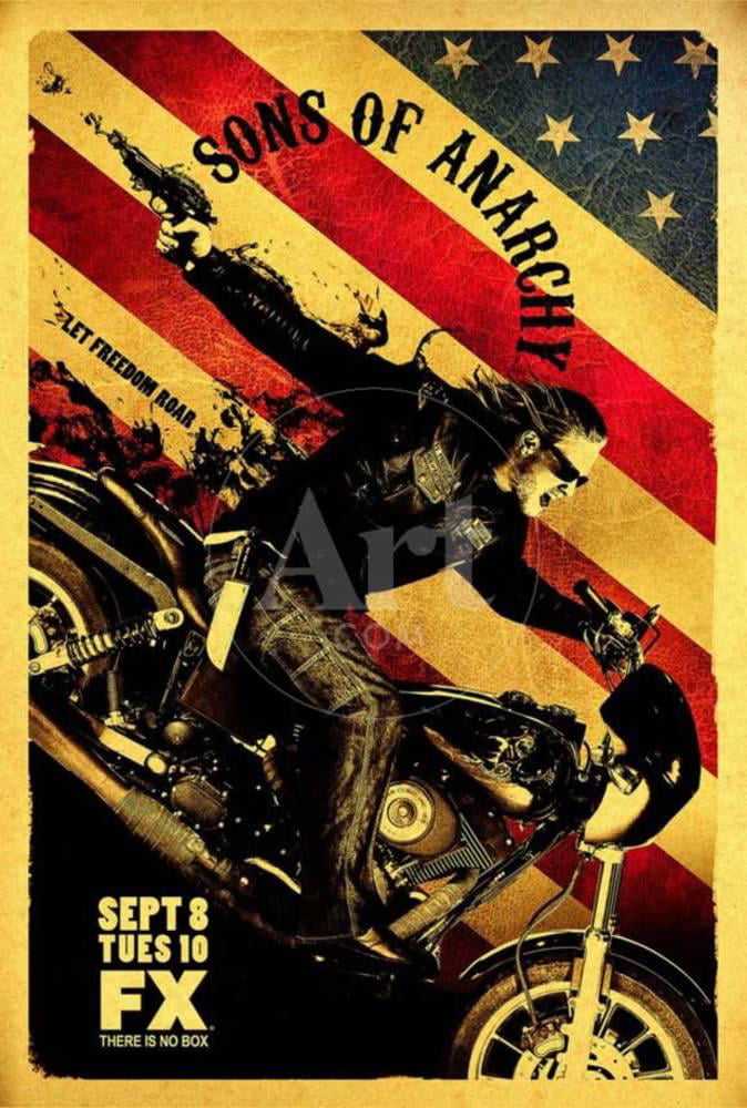 Sons Anarchy Poster 27x40 Sold by Art.Com - Walmart.com