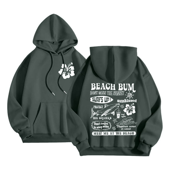 Juniors Teen Girls Letter Print Drawstring Fleece Graphic hoodie College Loose Fit Hoodie Cozy Running Lightweight Sweatshirt Wish