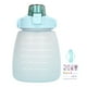 thumbnail image 1 of Botella de agua deportiva con boquilla de pajita, correa para el hombro, botella de agua para bicicleta, 1400 ml, sellos de tiempo, botella de agua grande portátil, color azul claro, 1 of 10