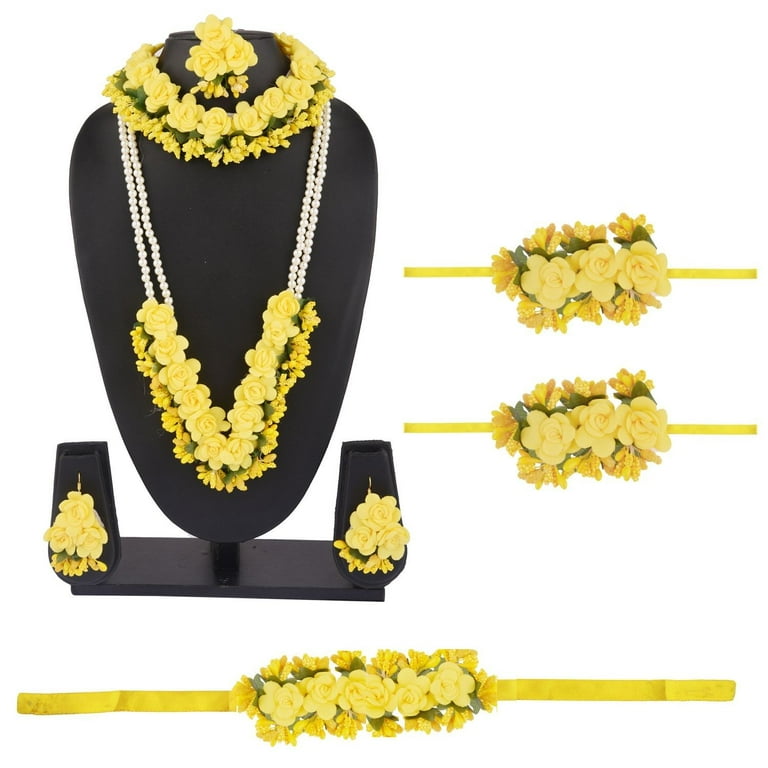 Necklace for haldi discount