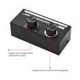 thumbnail image 4 of Mistaha 6-In-1 Audio Signal Selector Switch with Volume Control - Premium Metal Construction - Lossless Sound Quality - Manual Channel Switching - Compact Design, 4 of 6