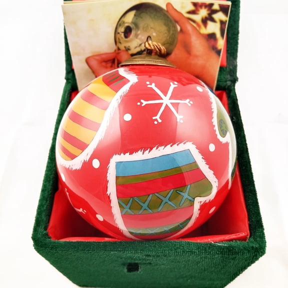 Classic Handcrafted Inside-Painted Glass Ornament - Premium Art with Gift Box | Festive Collectible - Perfect as a Birthday or Anniversary Gift by LiBien