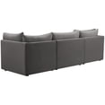 thumbnail image 3 of Meridian Furniture Jacob Grey Velvet Modular Sofa, 3 of 9