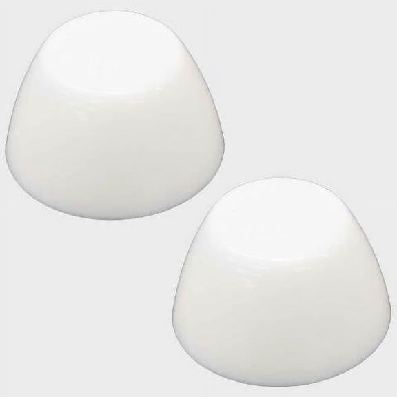 Larson Boat Bolt Caps 201050 | 1 3/8 Inch White Plastic (Pair)