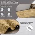 thumbnail image 3 of Home Weavers Classy Bathmat Collection Cotton Bathroom Rug Set Machine Washable Bathroom Rug-17"x24", Bath Rug- 21"x34", U Shaped Contour- 20"x20",3 Piece Bath Rug set, Linen, 3 of 9