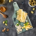 thumbnail image 5 of Wedding Cutting Board, Celebration 2 Wedding Engagement Rings on Bokeh Abstract Background Photo Print, Tempered Glass Cutting and Serving Board, Wine Bottle Shape, Multicolor, by Ambesonne, 5 of 5