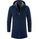 thumbnail image 5 of chamarra con capucha para hombre, con cierre, forro polar, abrigada con forro de sherpa, para invierno, gabardina con bolsillo, 5 of 11