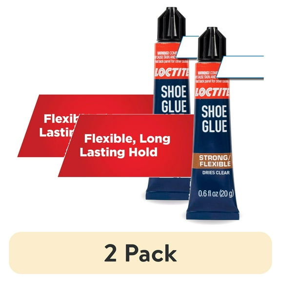 (2 pack) Loctite Shoe Glue, Pack of 1, Clear 0.6 fl oz Tube